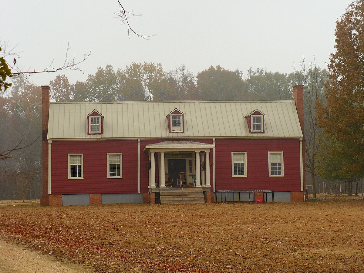 Исторический район Уитни Плантейшн. Dogtrot House. Plantations of Alabama.