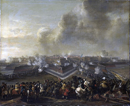 Dutch forces storming Coevorden during the Franco-Dutch War, 1672