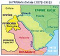 Moldova mai puțin de jumătate românească, restul rusească și austro-ungară.