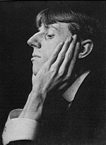 Aubrey Beardsley: "Beauty is difficult, Yeats' said Aubrey Beardsley / when Yeats asked why he drew horrors / or at least not Burne-Jones / and Beardsley knew he was dying and had to / make his hit quickly ... / So very difficult, Yeats, beauty so difficult" (Canto LXXX). AubreyBeardsley.png