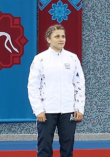 <span class="mw-page-title-main">Elis Manolova</span> Bulgarian-born Azerbaijani freestyle wrestler