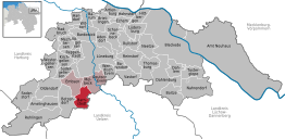 Kaart van Barnstedt (gemeente)