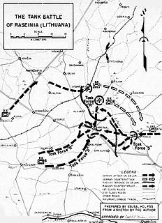 <span class="mw-page-title-main">Battle of Raseiniai</span> Battle on the Eastern Front of World War II