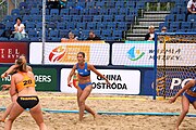 Deutsch: Beachhandball Europameisterschaften 2019 (Beach handball Euro); Tag 6: 7. Juli 2019 – Spiel um Platz Drei, Frauen, Kroatien-Niederlande 0:2 (14:23, 20:22) English: Beach handball Euro; Day 6: 7 July 2019 – Women's Bronze Medal Match – Croatia-Netherlands 0:2 (14:23, 20:22)