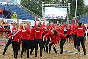 Deutsch: Beachhandball Europameisterschaften 2019 (Beach handball Euro); Tag 6: 7. Juli 2019 – Siegerehrungen English: Beach handball Euro; Day 6: 7 July 2019 – Medal ceremony