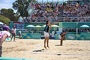 Deutsch: Beachvolleyball bei den Olympischen Jugendspielen 2018; Tag 11, 17. Oktober 2018; Jungen, Spiel um Platz 3 – Argentinien-Ungarn 2:0 (21–15/21–15) English: Beach volleyball at the 2018 Summer Youth Olympics at 17 October 2018 – Bronze Medal Match – Argentina-Hungary 2:0 (21–15/21–15)