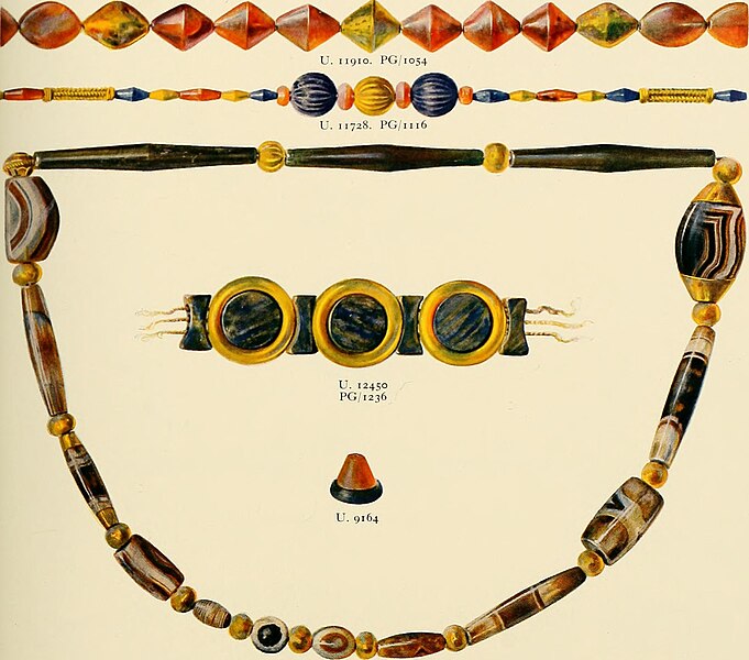 File:Beads, Ur excavations (1900).jpg