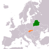 Location map for Belarus and Slovakia.