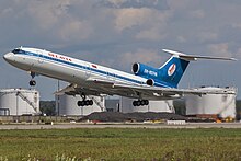 Un Tupolev Tu-154.