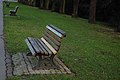 English: Bench in Komensky's park in Ostrava, Czech republic. Česky: Lavička v Komenského sadech v Ostravě.