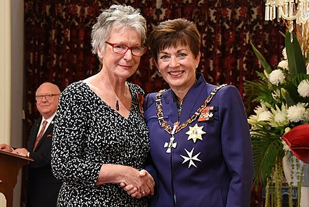 Bernadette Hall MNZM investiture.jpg