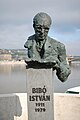 Bust of Bibó István in Budapest.