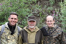 On location at the Listventovyi stream in the Kamchatka Peninsula in 2011 (left to right): Luca Bindi (University of Firenze, Italy), Valery Kryachko (IGEM, Russia) and Paul Steinhardt (Princeton, USA) Bindi, Kryachko, Steinhardt.JPG
