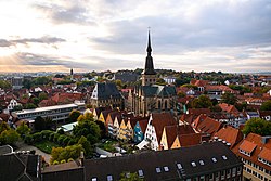 Blick auf Rathaus Osnabrück und Stadtwaage aus der Vogelperspektive.jpg