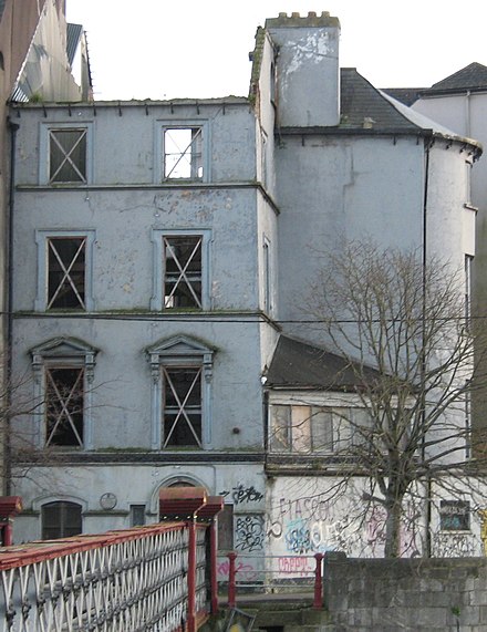 The house at 5 Grenville Place in Cork, in which Boole lived between 1849 and 1855, and where he wrote The Laws of Thought (Picture taken during renovation.)
