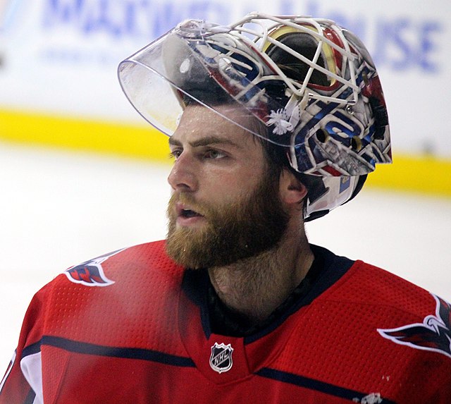 Holtby with the Washington Capitals in May 2018