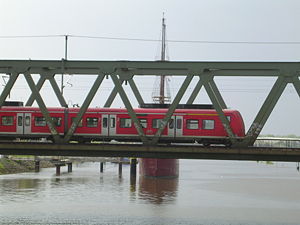 Bremen spoorbrug over de Weser