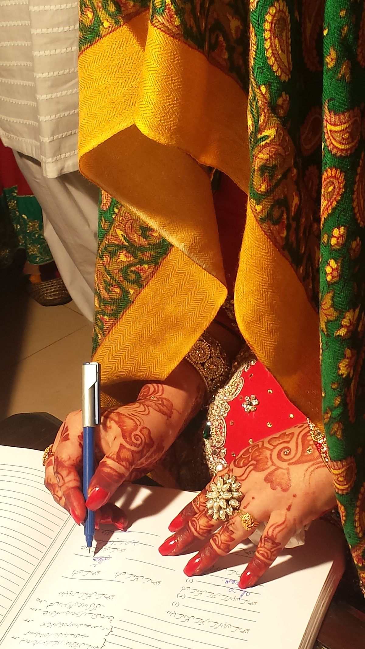 File:Mehndi work at a south indian wedding.jpg - Wikipedia