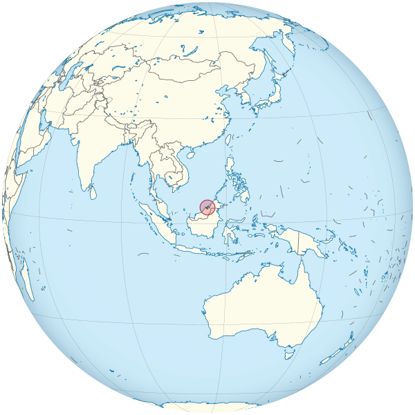 File:Brunei on the globe (Brunei centered).svg