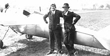 Ted Lowe and Joe Palwicki with a Bull Pup, May 1936 BuhlPup-1936-5-TedLowe-JoePawlicki.jpg