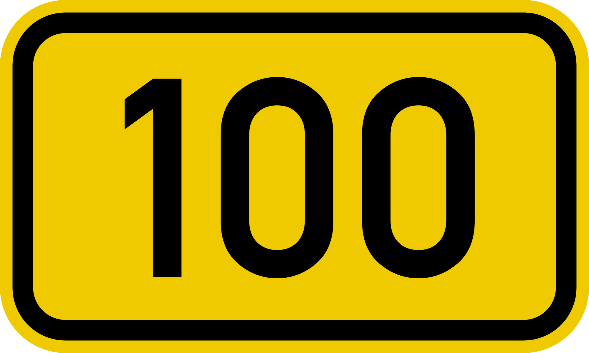 Datei Bundesstrasse 100 Number Svg Wikipedia
