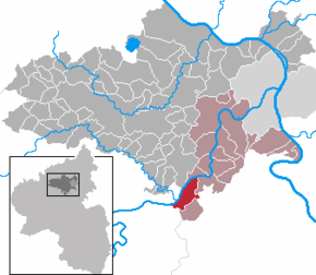 Poziția Burgen pe harta districtului Mayen-Koblenz