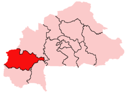 Peta Region Hauts-Bassins