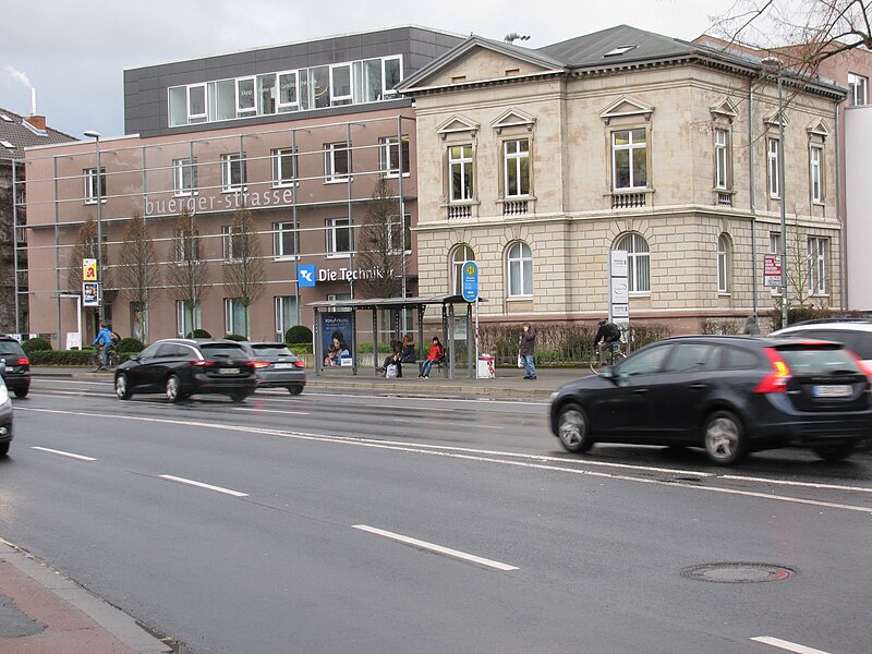 File:Bushaltestelle Bürgerstraße-Bunsenstraße, 1, Südstadt, Göttingen, Landkreis Göttingen.jpg