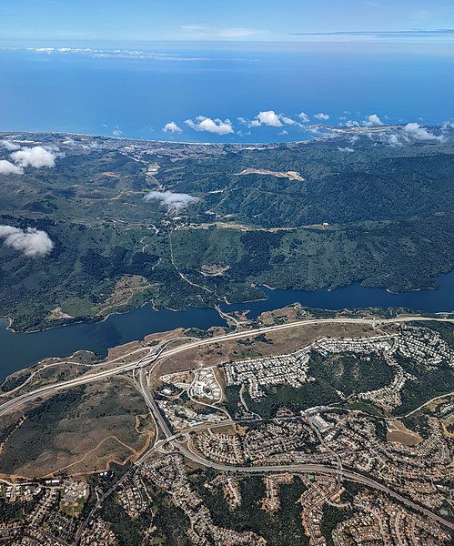 File:CA Route 92 aerial San Mateo to Half Moon Bay.jpg