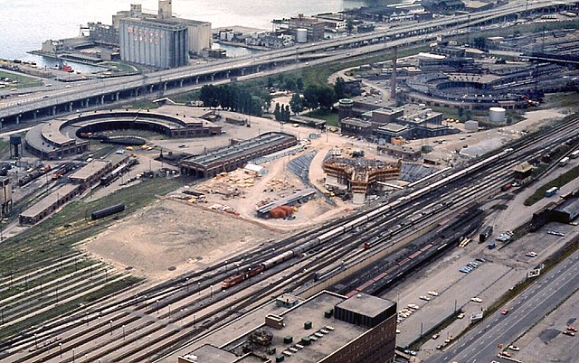 Constructing the base, July 1973