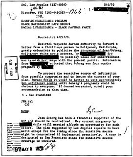 COINTELPRO Series of covert, and often illegal, projects conducted by the U.S. FBI