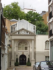 The north end of Cadogan Lane above Pont Street Cadogan Lane - geograph.org.uk - 911958.jpg