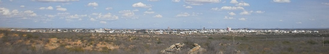 Panoramic view of the city from the BR-427 federal highway.