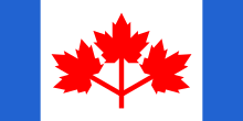 Pearson's preferred choice for a new flag was nicknamed "the Pearson Pennant". Canada Pearson Pennant 1964.svg
