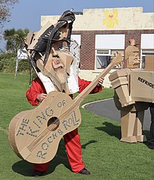 Cardboard character created for Hullabaloo 2021 in Sandown