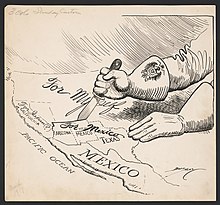 1917 political cartoon about the Zimmermann Telegram Cartoon for a Telegram.jpg