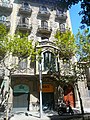 Català: Casa Pere Salisachs (Barcelona) This is a photo of a building indexed in the Catalan heritage register as Bé Cultural d'Interès Local (BCIL) under the reference 08019/1568. Object location 41° 23′ 41.11″ N, 2° 10′ 00.9″ E  View all coordinates using: OpenStreetMap