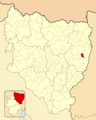 Ubicación del municipio en el mapa de la provincia