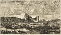 «Старовинна споруда палацу Лувр», 1865-1866