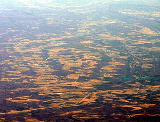 Oblique air photo of Chestnut Ridge, facing northeast. Chestnut Ridge Bedford Co aerial.jpg