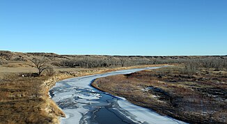View of the Cheyenne River from I-90