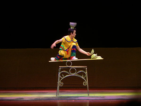 Balancing acts are one type of Chinese variety art.