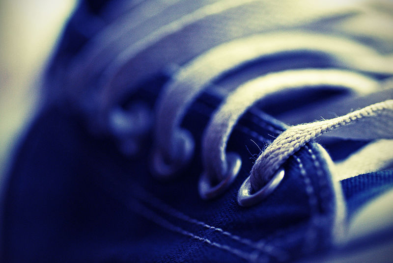 File:Close-up of a blue Converse shoe (3031455100).jpg