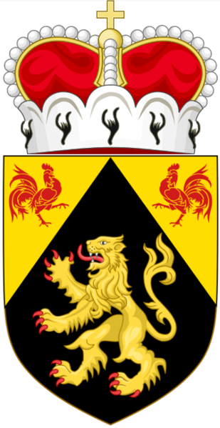 File:Coat of arms of Walloon Brabant (crowned).png