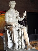 Estatua colosal de Claudio en Herculano.