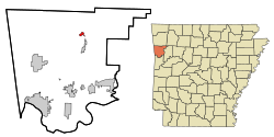 Vị trí trong Quận Crawford, Arkansas