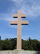 Cross of Lorraine honoring Charles de Gaulle in Colombey-les-Deux-Églises