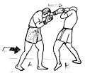 Boxe dos enroulée et en forcing (crouch)