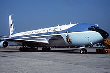 VC-137C SAM 27000 (Air Force One) at Venice Marco Polo Airport, Italy in 1987 DM-ST-88-06835.jpg