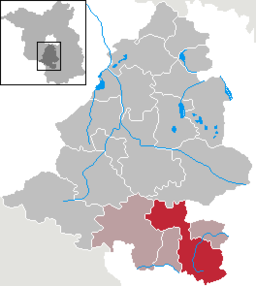 Läget för staden Dahme/Mark i Landkreis Teltow-Fläming